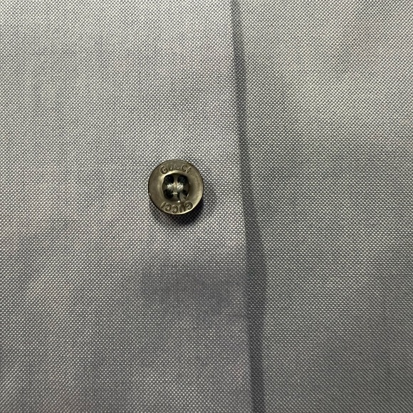 Gucci Oxford Duke Snake Embroidered Shirt Blue - Picture 4 of 13